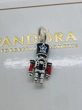 Pandora Moveable Nutcracker Dangle Charm